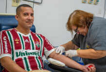 Não é só futebol: Em Angra, doação de sangue mobiliza vários torcedores